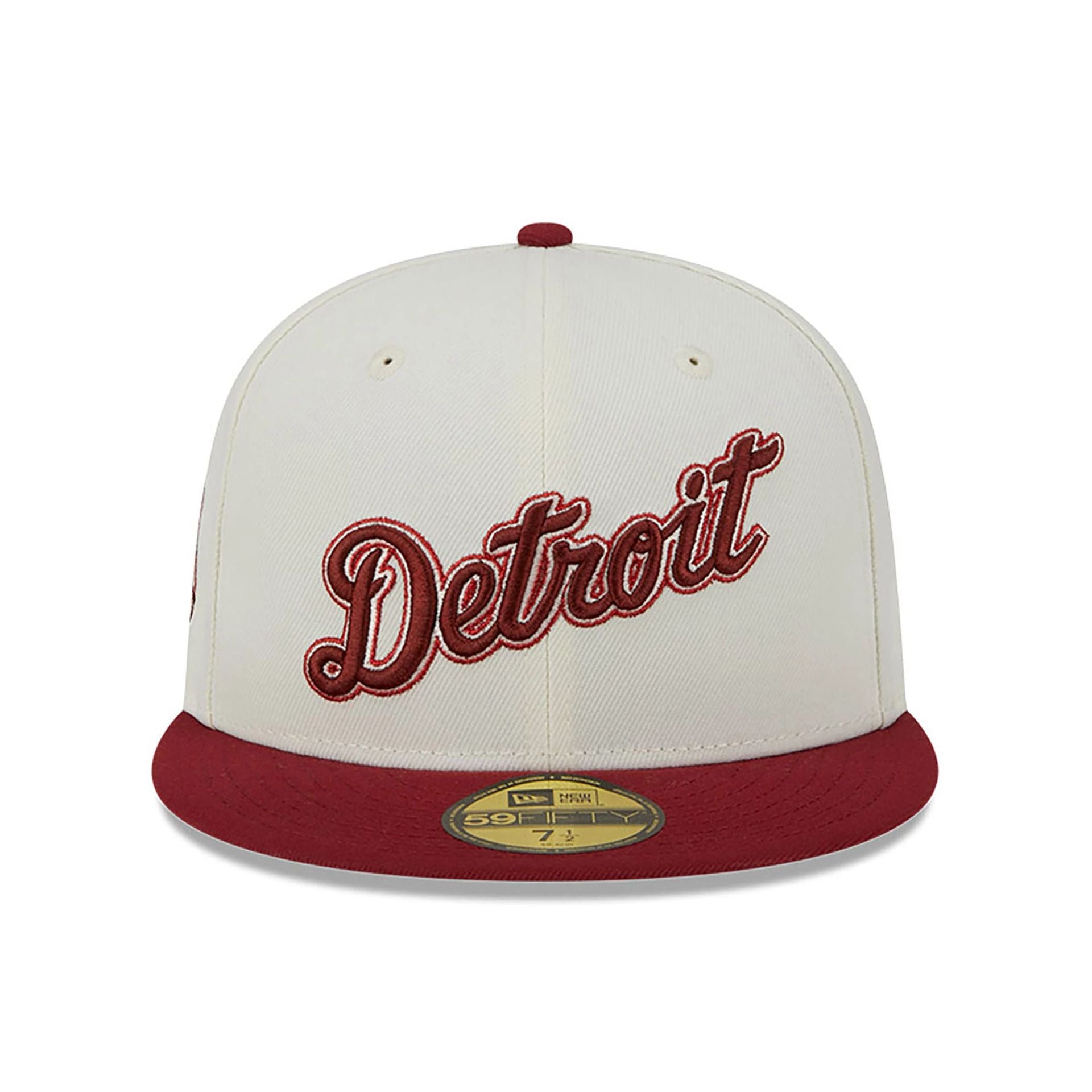 This is a Detroit Tigers Be Mine White 59FIFTY Fitted Cap 6