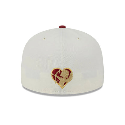 This is a New York Yankees Be Mine White 59FIFTY Fitted Cap 6