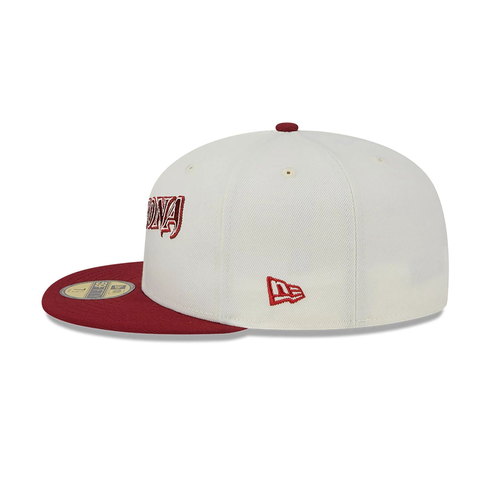 This is a Arizona Diamondbacks Be Mine White 59FIFTY Fitted Cap 7