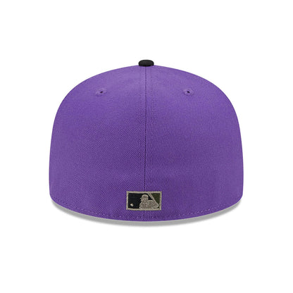 This is a Arizona Diamondbacks Camo Fill Purple 59FIFTY Fitted Cap 5