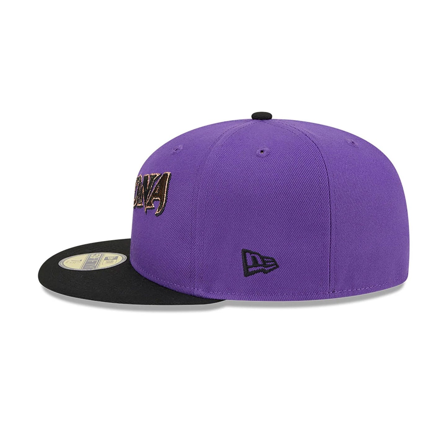 This is a Arizona Diamondbacks Camo Fill Purple 59FIFTY Fitted Cap 7