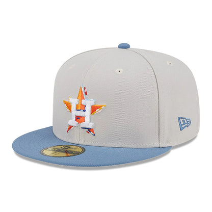 This is a Houston Astros Colour Brush Light Beige 59FIFTY Fitted Cap 3