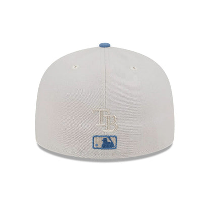 This is a Tampa Bay Rays Colour Brush Light Beige 59FIFTY Fitted Cap 5