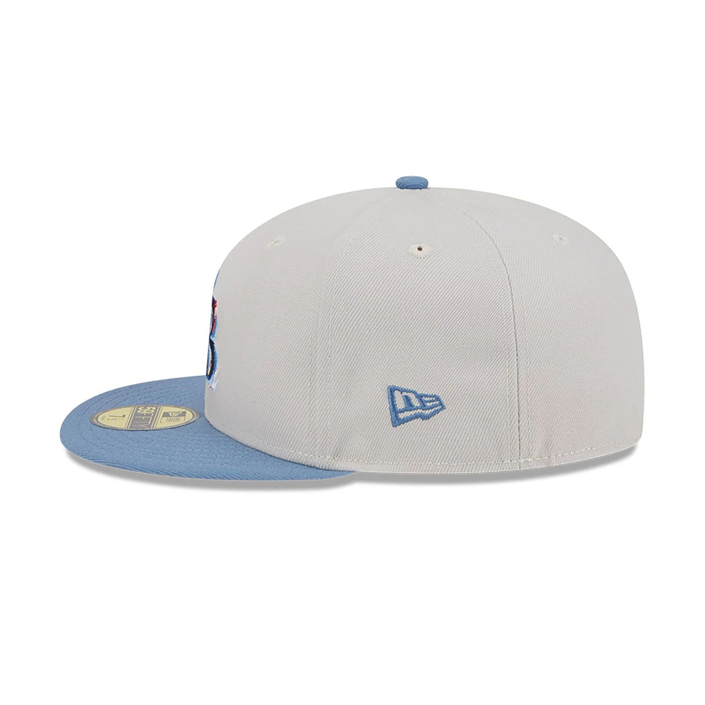 This is a Tampa Bay Rays Colour Brush Light Beige 59FIFTY Fitted Cap 6