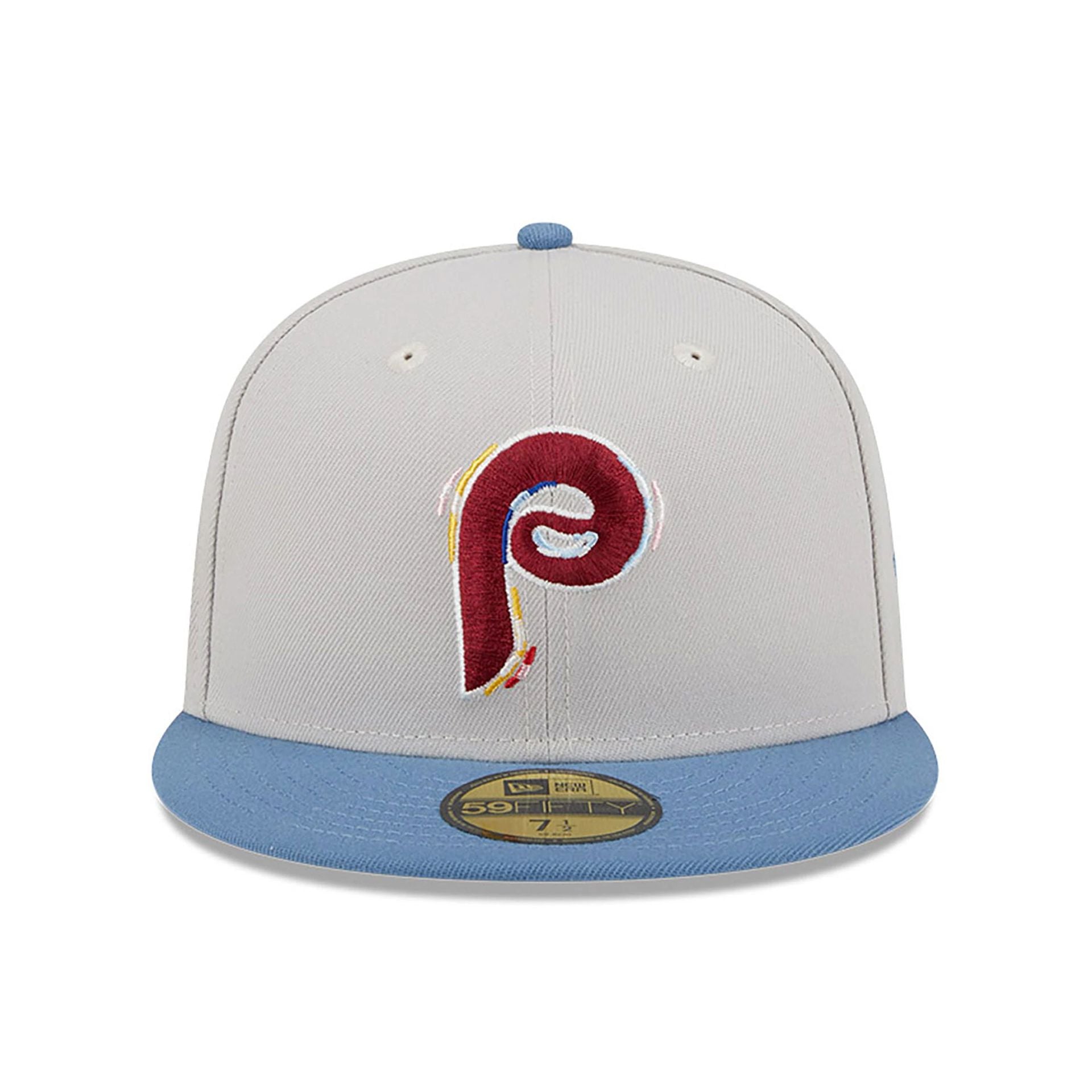 This is a Philadelphia Phillies Colour Brush Light Beige 59FIFTY Fitted Cap 4