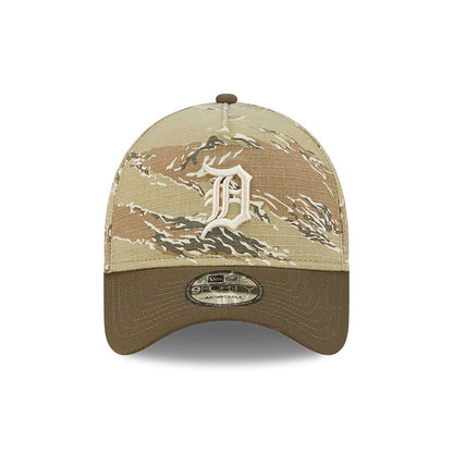 This is a Detroit Tigers Two-Tone Tiger Camo Green 9FORTY A-Frame Adjustable Cap 4