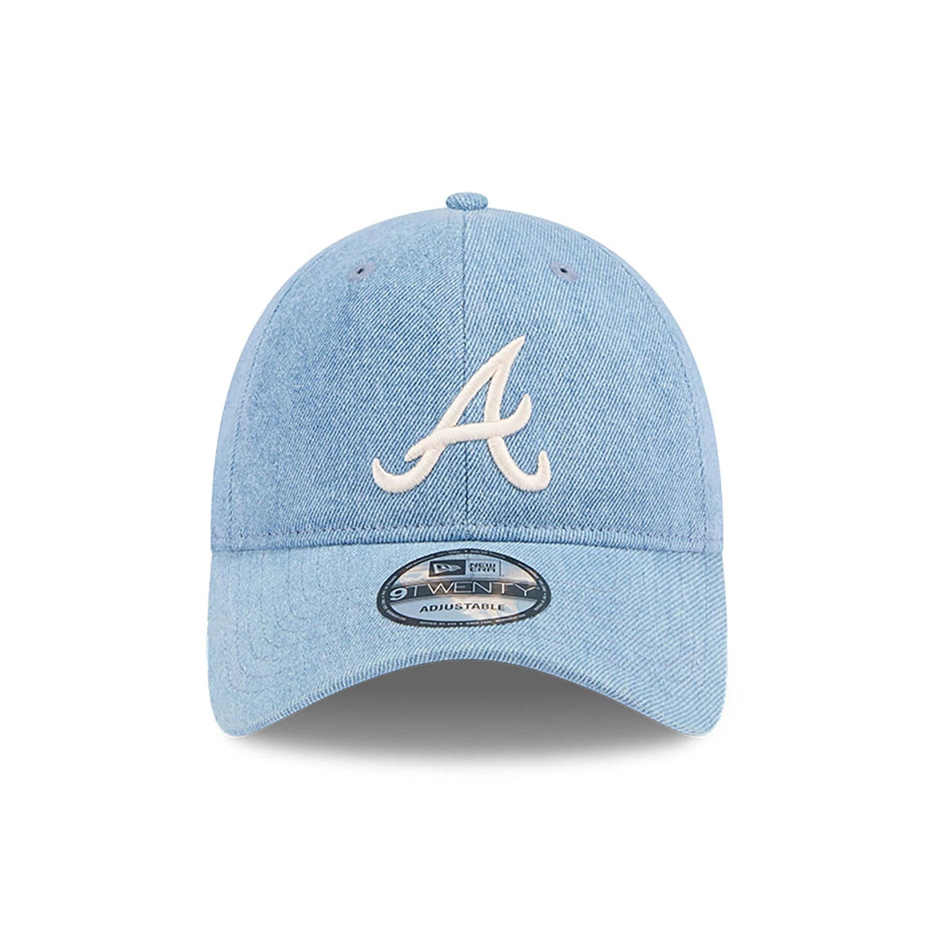 This is a Atlanta Braves Washed Denim Light Blue 9TWENTY Adjustable Cap 2