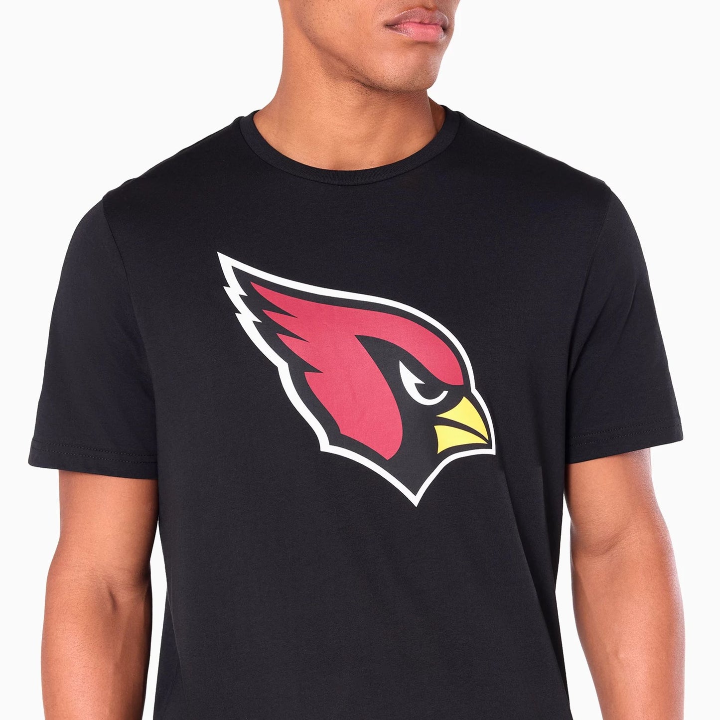 The Male model is wearing Arizona Cardinals NFL Black T-Shirt 2