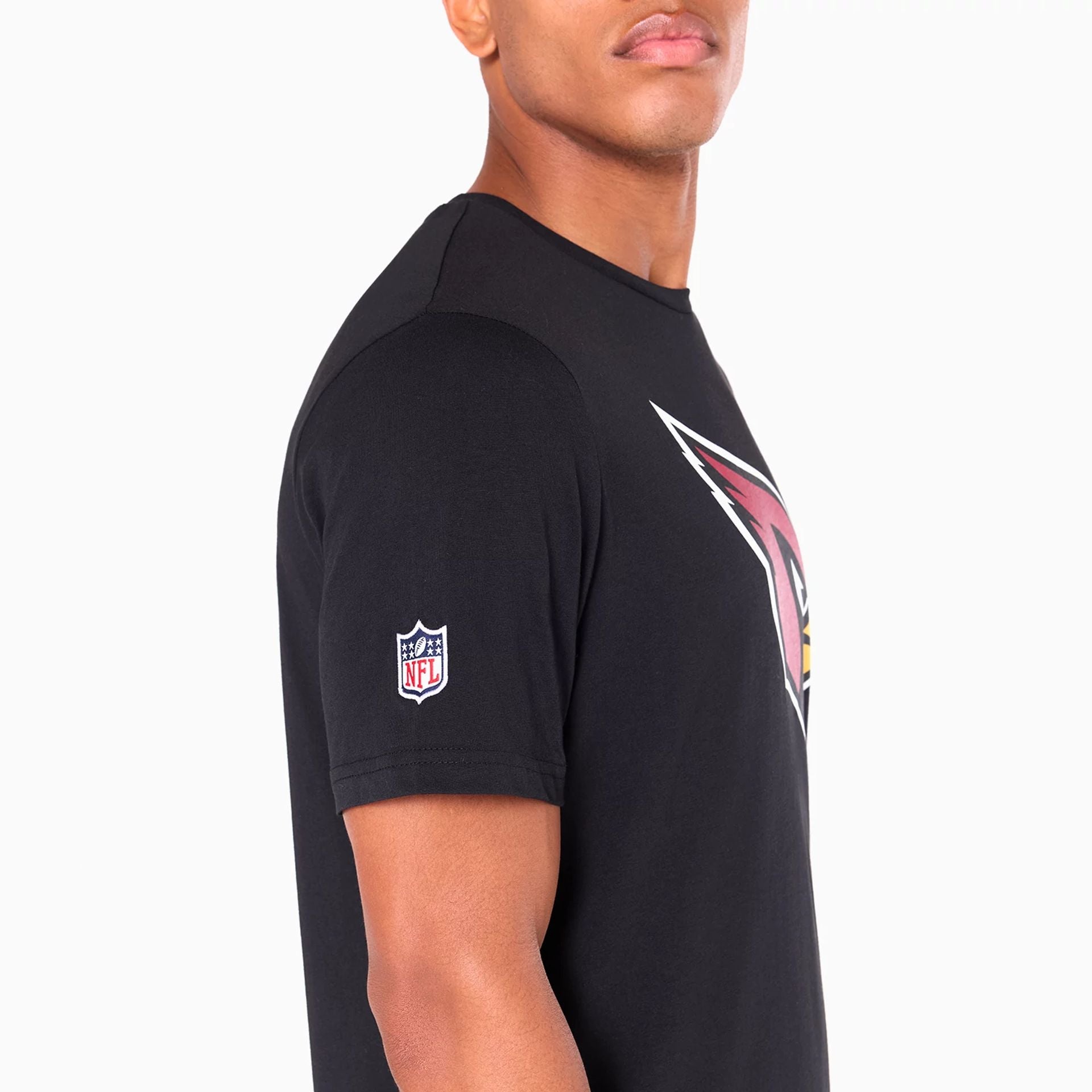 The Male model is wearing Arizona Cardinals NFL Black T-Shirt 3