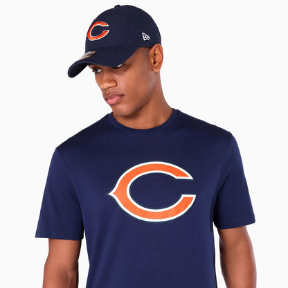 The Male model is wearing Chicago Bears NFL Navy T-Shirt 5