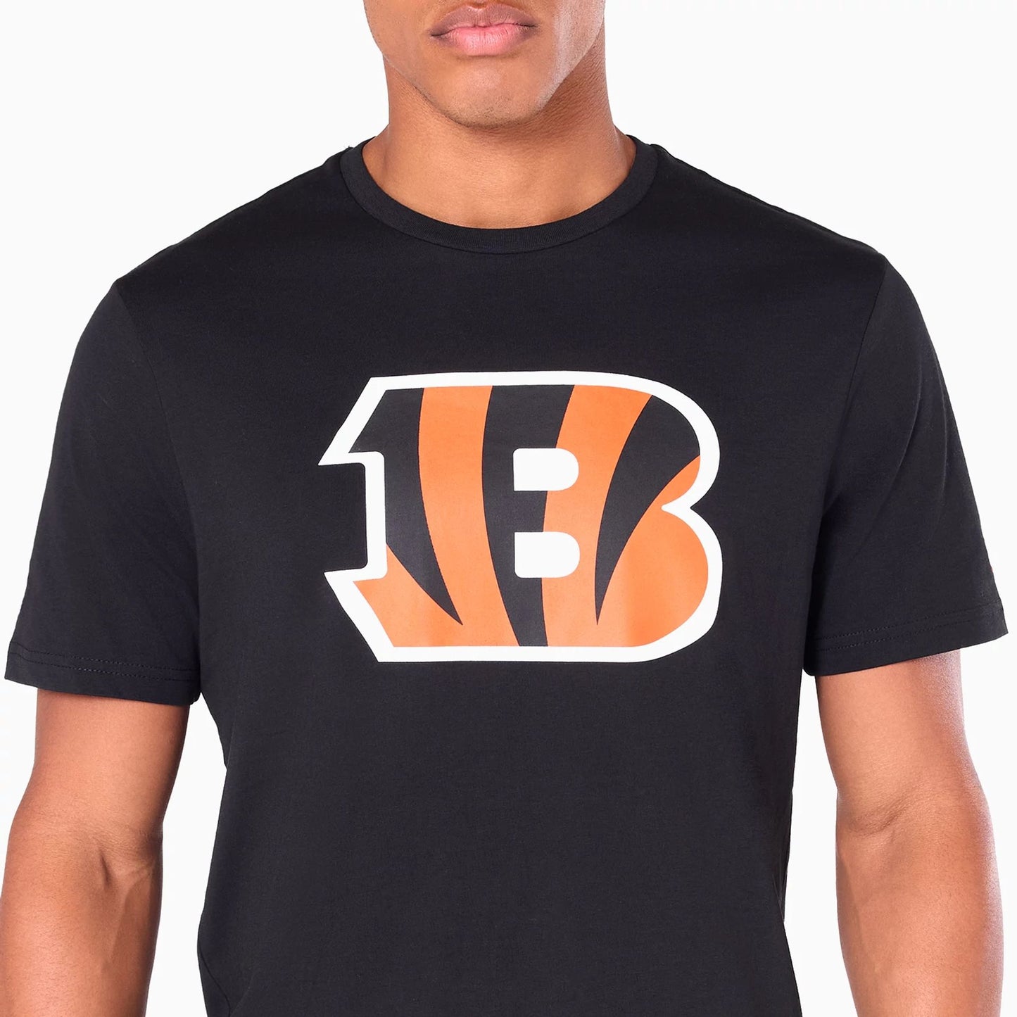 The Male model is wearing Cincinnati Bengals NFL Black T-Shirt 2