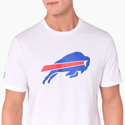 The Male model is wearing Buffalo Bills NFL White T-Shirt 2