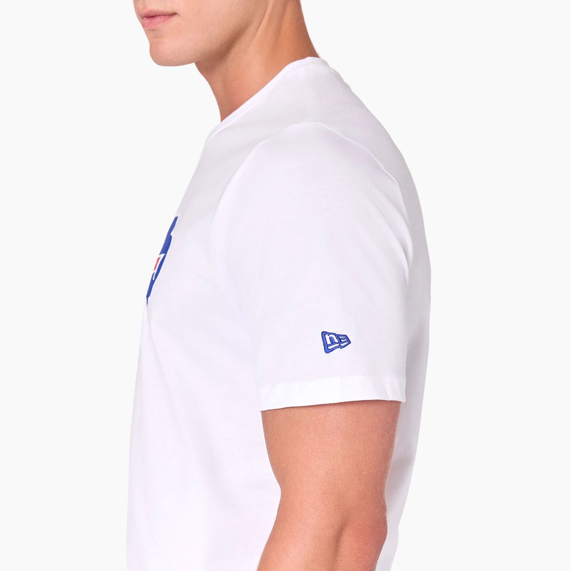 The Male model is wearing Buffalo Bills NFL White T-Shirt 4