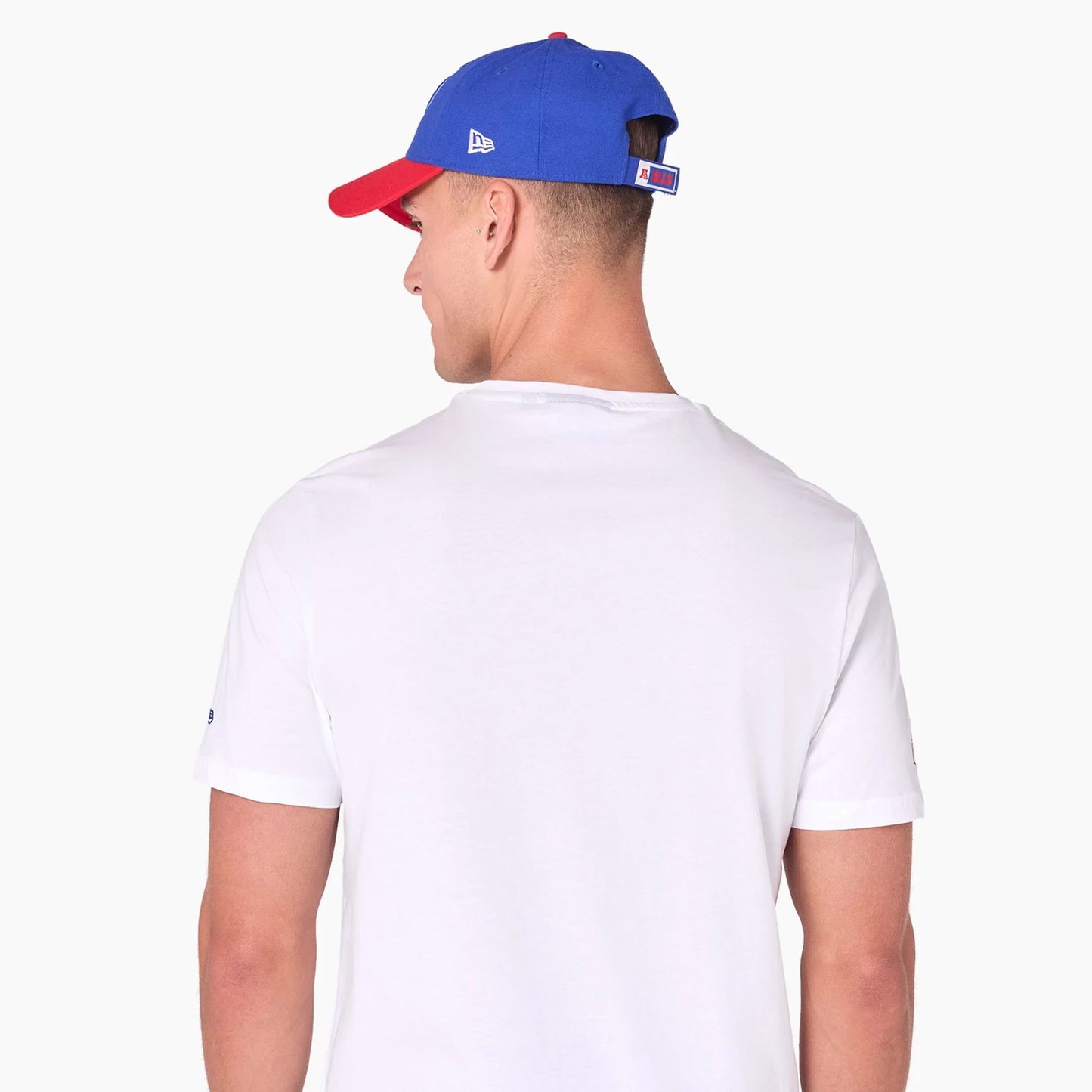 The Male model is wearing Buffalo Bills NFL White T-Shirt 6