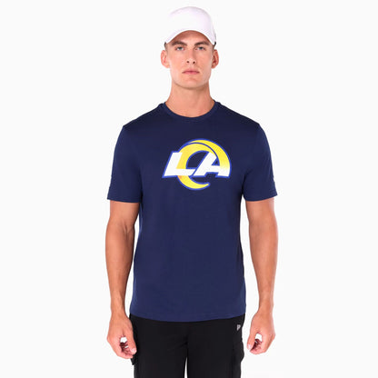 The Male model is wearing LA Rams NFL Navy T-Shirt 1