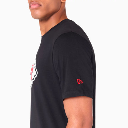 The Male model is wearing Kansas City Chiefs NFL Black T-Shirt 4