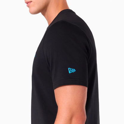 The Male model is wearing Carolina Panthers NFL Black T-Shirt 4