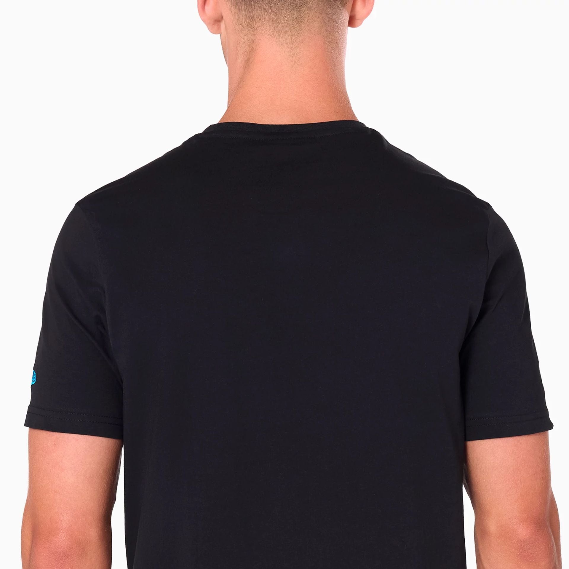 The Male model is wearing Carolina Panthers NFL Black T-Shirt 6