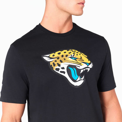 The Male model is wearing Jacksonville Jaguars NFL Black T-Shirt 2