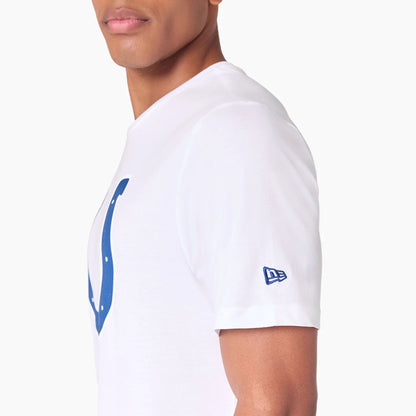 The Male model is wearing Indianapolis Colts NFL White T-Shirt 4