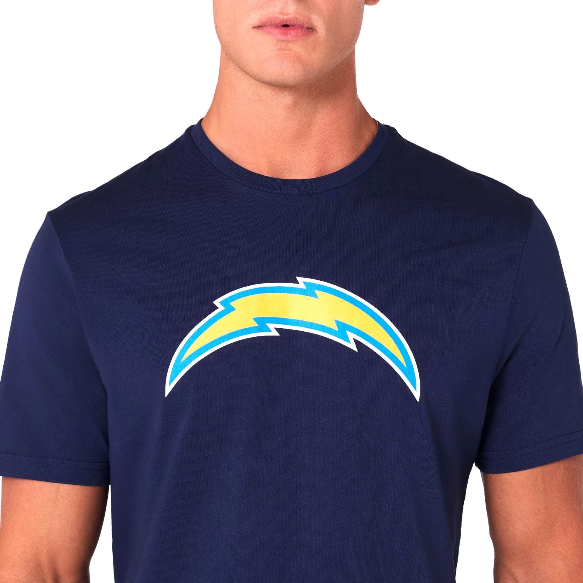 The Male model is wearing LA Chargers NFL Grey T-Shirt 2