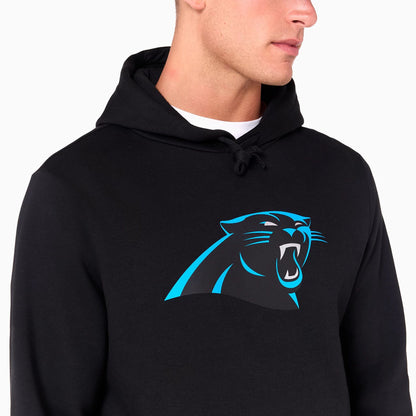 The Male model is wearing Carolina Panthers NFL Black Pullover Hoodie 3