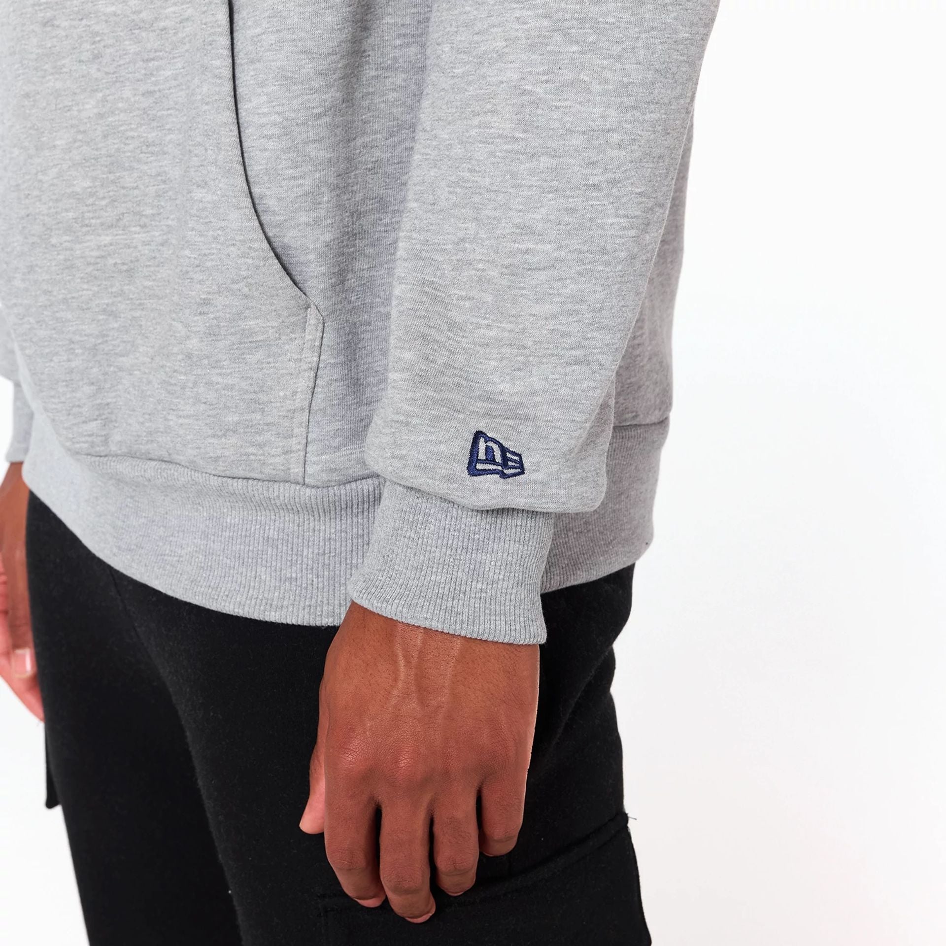 The Male model is wearing Dallas Cowboys NFL Grey Pullover Hoodie 5