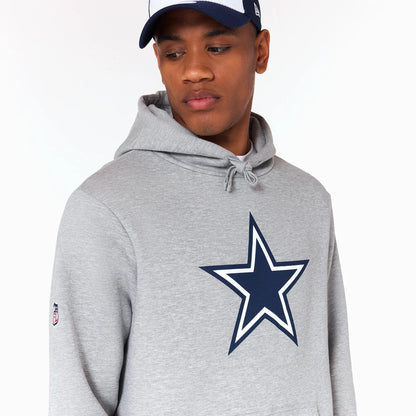 The Male model is wearing Dallas Cowboys NFL Grey Pullover Hoodie 3