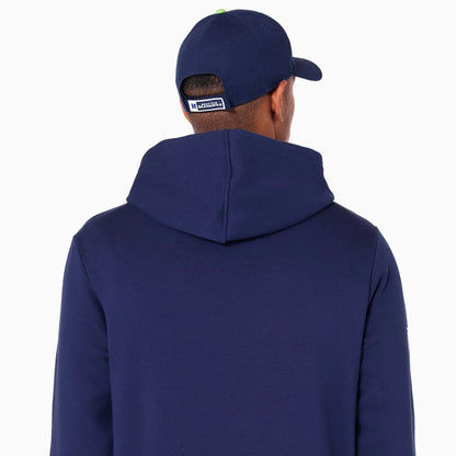 The Male model is wearing Seattle Seahawks NFL Navy Pullover Hoodie 5