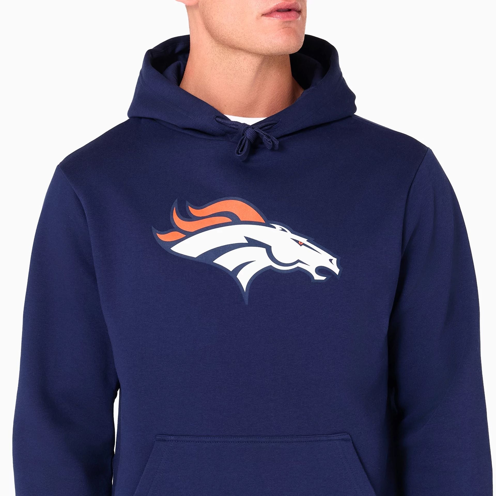 Denver Broncos NFL Navy Pullover Hoodie New Era Cap UK