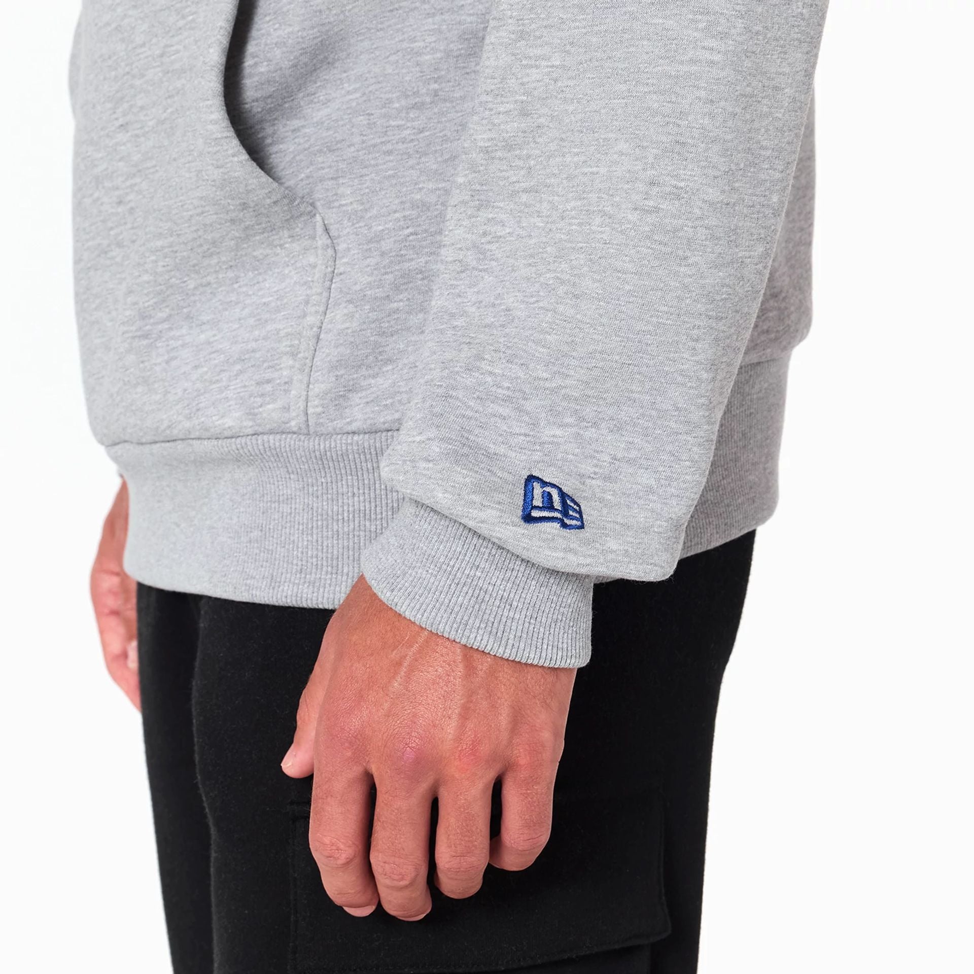 The Male model is wearing Indianapolis Colts NFL Grey Pullover Hoodie 4