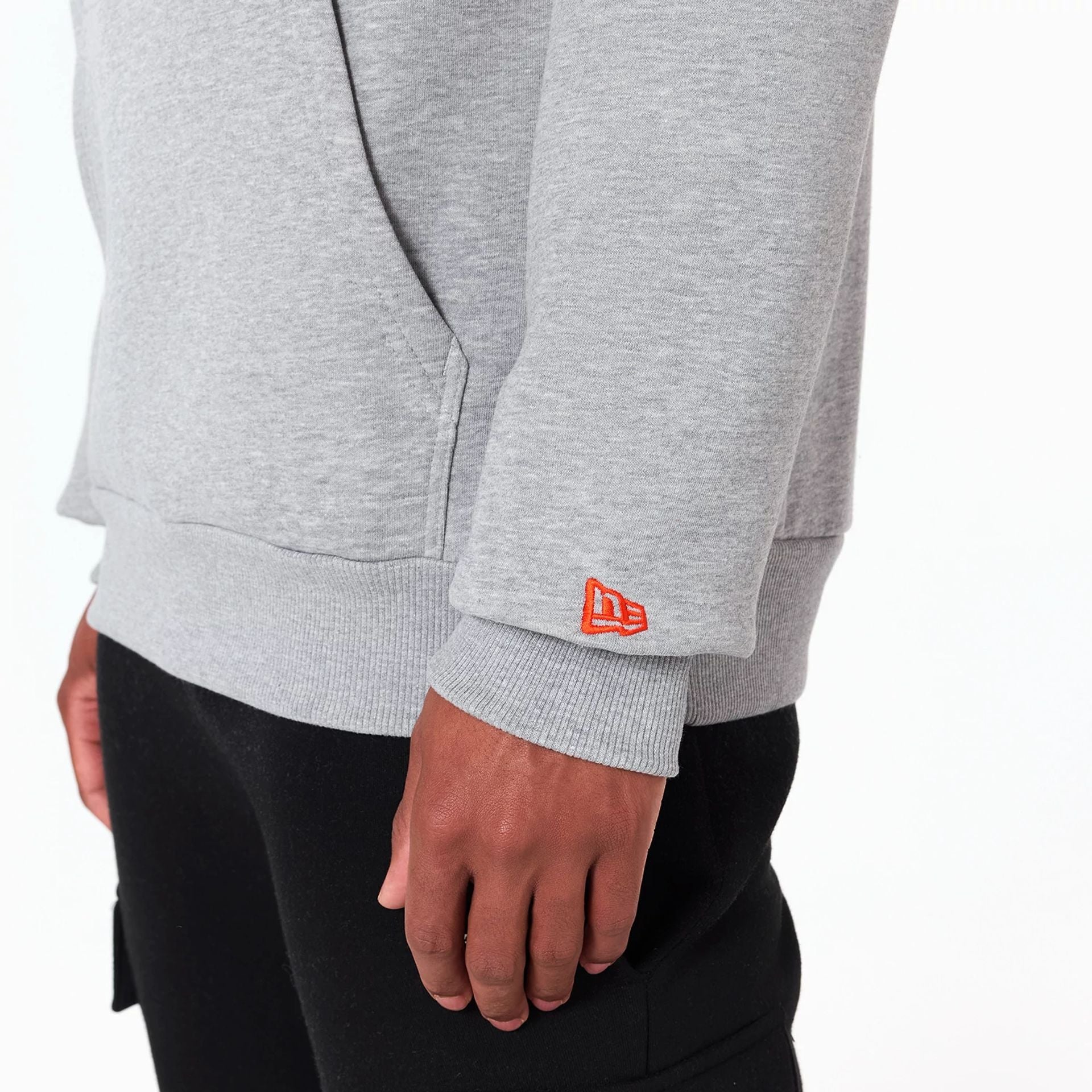 The Male model is wearing Chicago Bears NFL Grey Pullover Hoodie 6