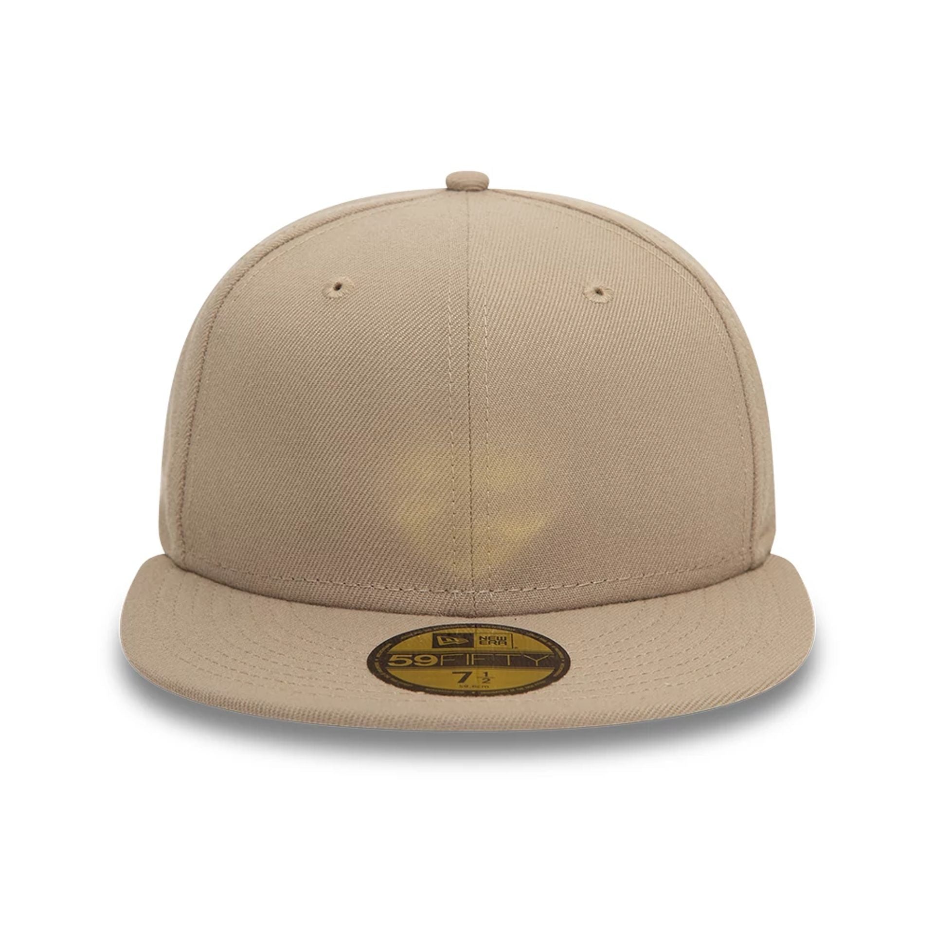 This is a New Era Essential Light Brown 59FIFTY Fitted Cap 2