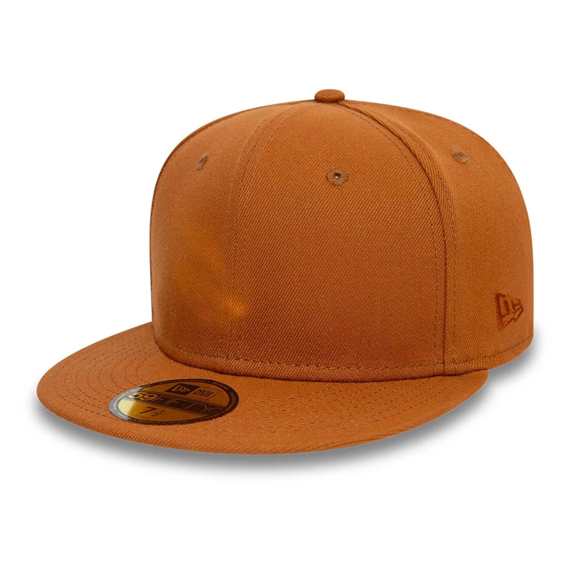 This is a New Era Essential Brown 59FIFTY Fitted Cap 1