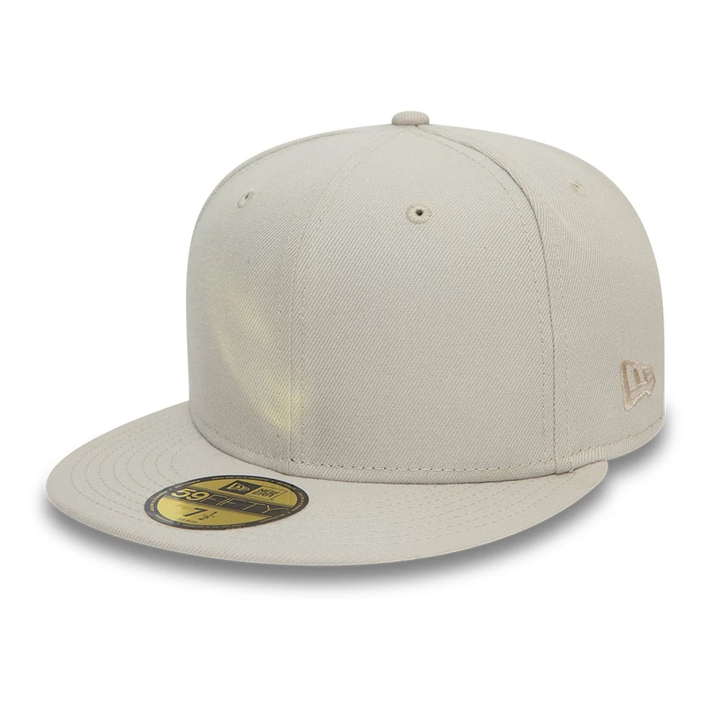 This is a New Era Essential Light Beige 59FIFTY Fitted Cap 1