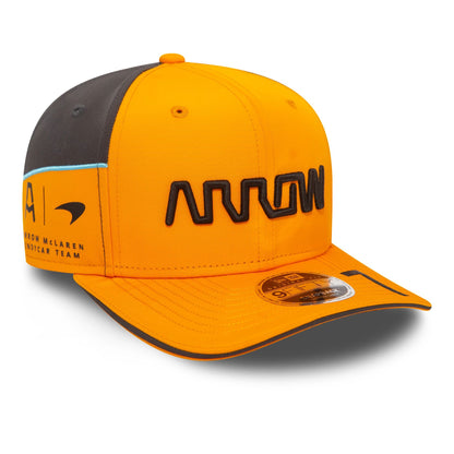 This is a McLaren Racing Indy Alexander Rossi Arrow Orange 9FIFTY Snapback Original Fit Cap 5