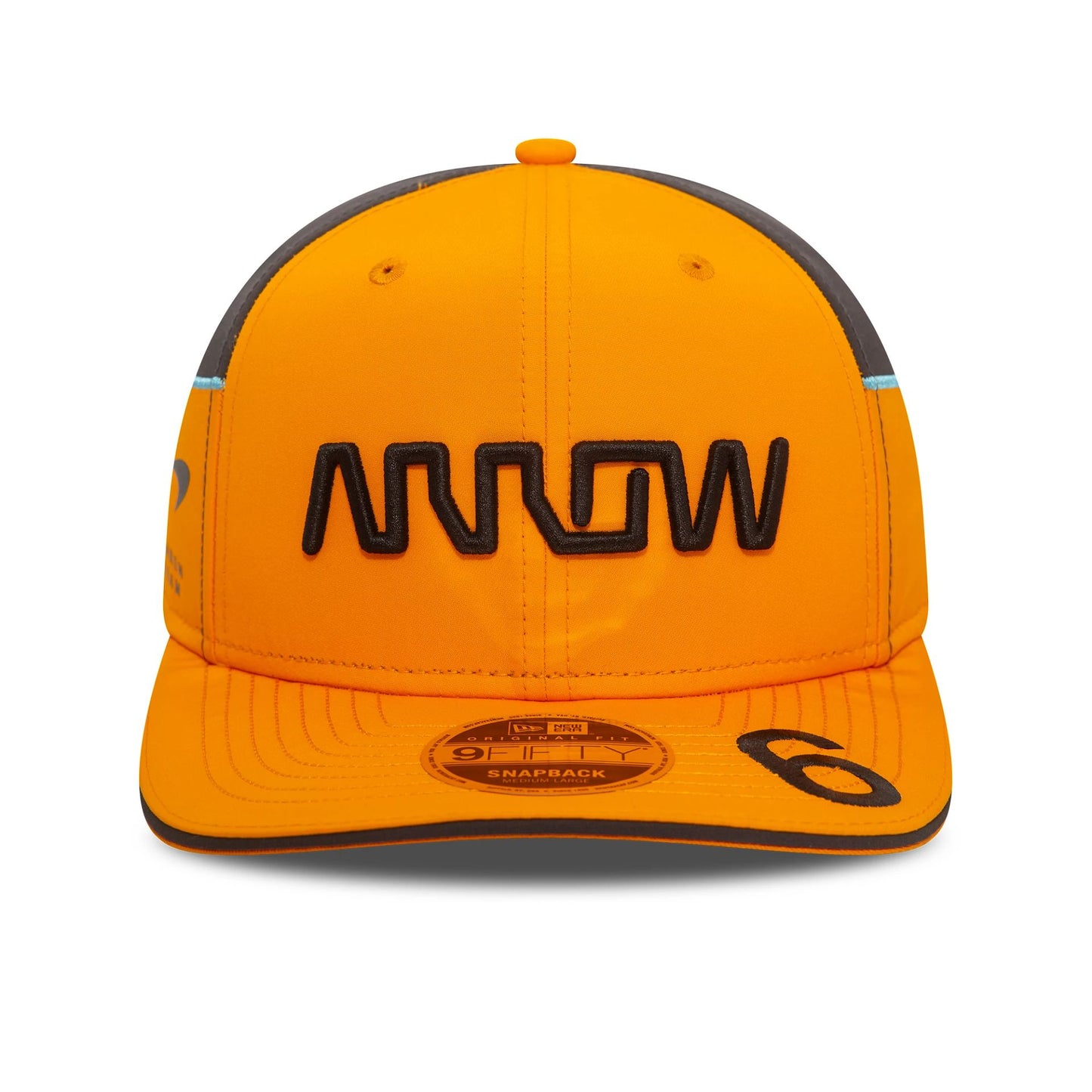 This is a McLaren Racing Felix Rosenqvist Arrow Orange 9FIFTY Snapback Original Fit Cap 4