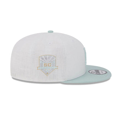 This is a LA Dodgers Minty Breeze White 9FIFTY Snapback Cap 6