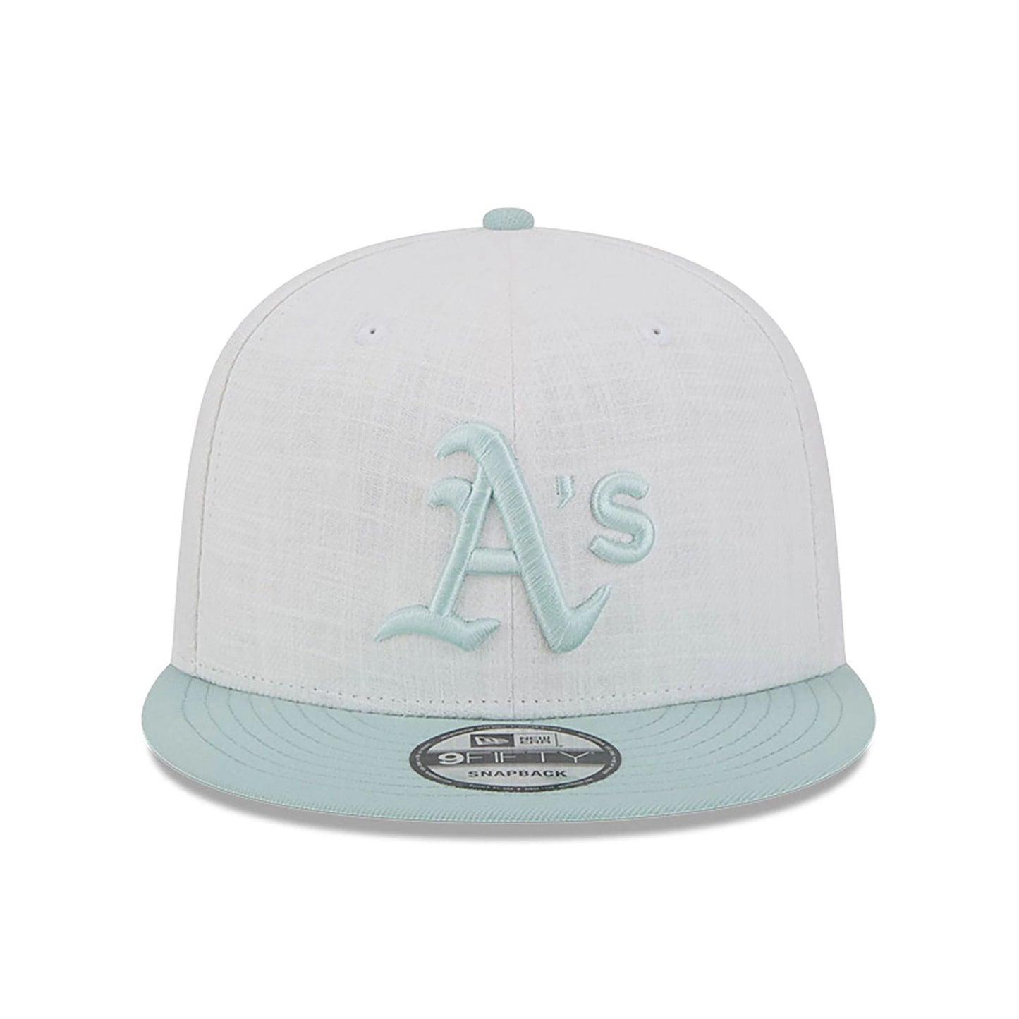 This is a Oakland Athletics Minty Breeze White 9FIFTY Snapback Cap 3