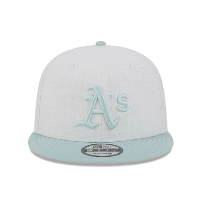 This is a Oakland Athletics Minty Breeze White 9FIFTY Snapback Cap 3