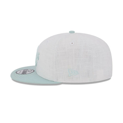 This is a Oakland Athletics Minty Breeze White 9FIFTY Snapback Cap 6