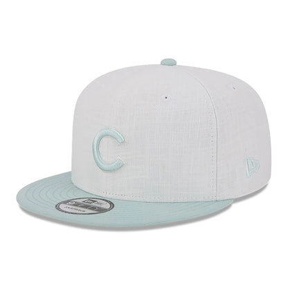 This is a Chicago Cubs Minty Breeze White 9FIFTY Snapback Cap 4