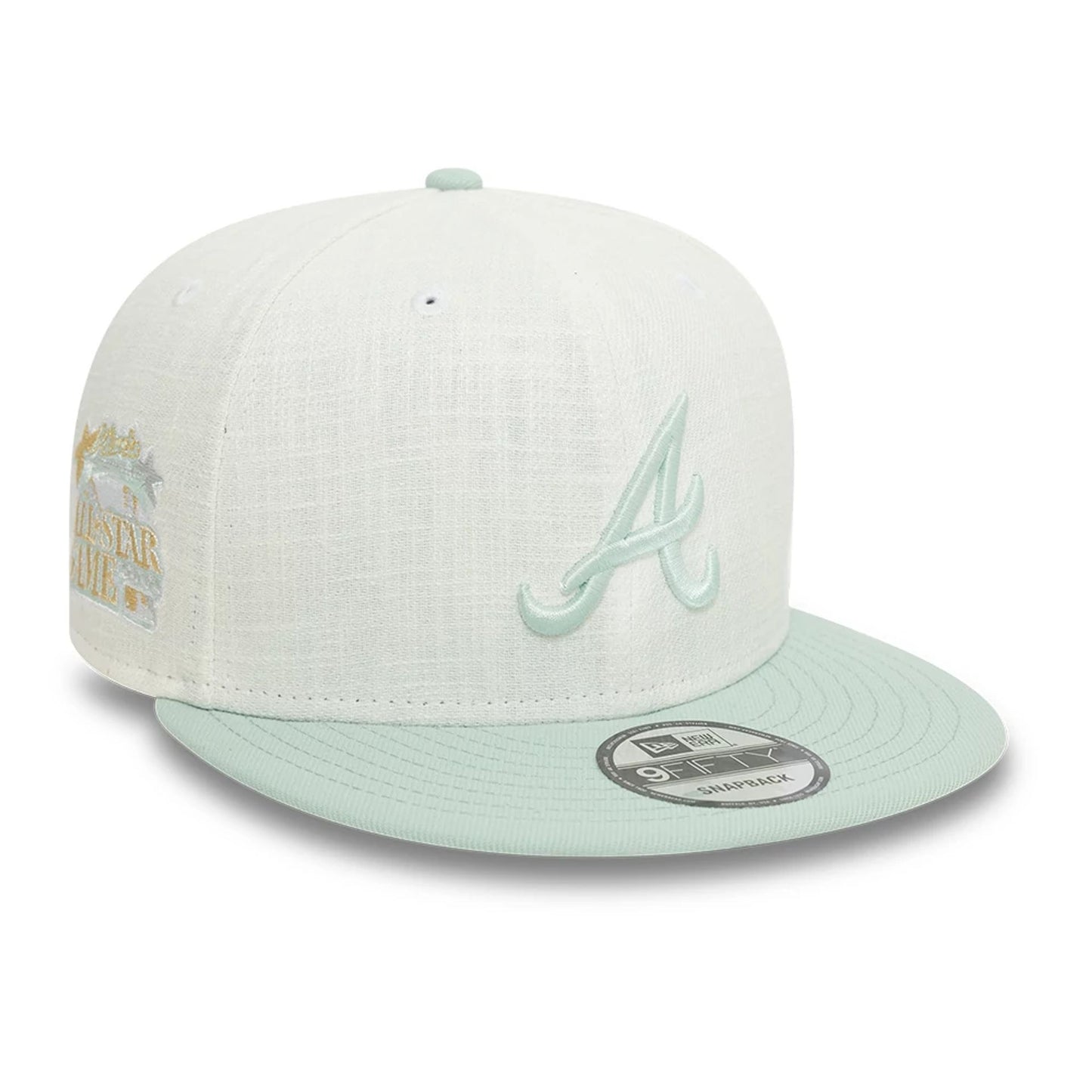 This is a Atlanta Braves Minty Breeze White 9FIFTY Snapback Cap 7