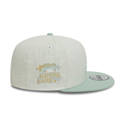 This is a Atlanta Braves Minty Breeze White 9FIFTY Snapback Cap 5