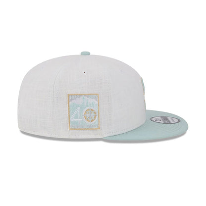 This is a Seattle Mariners Minty Breeze White 9FIFTY Snapback Cap 6