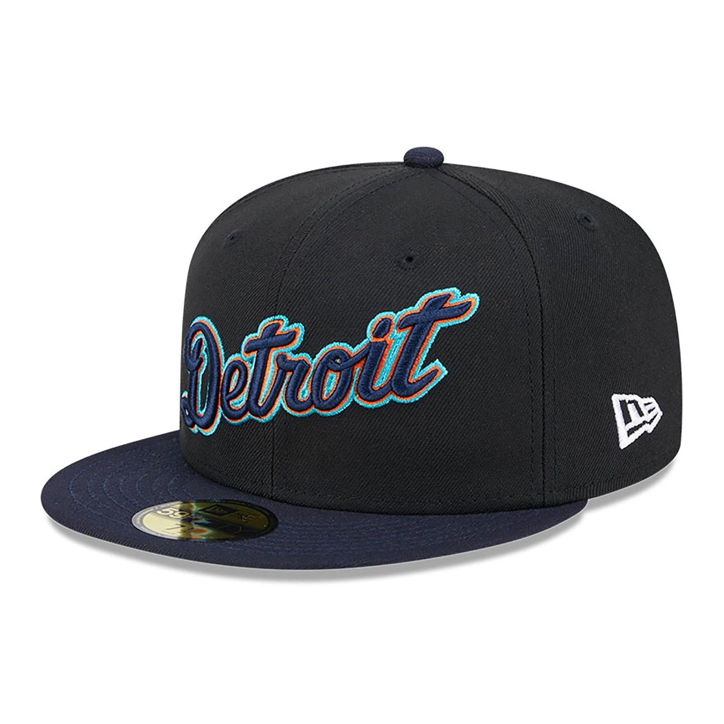 This is a Detroit Tigers Retro Spring Training Black 59FIFTY Fitted Cap 4