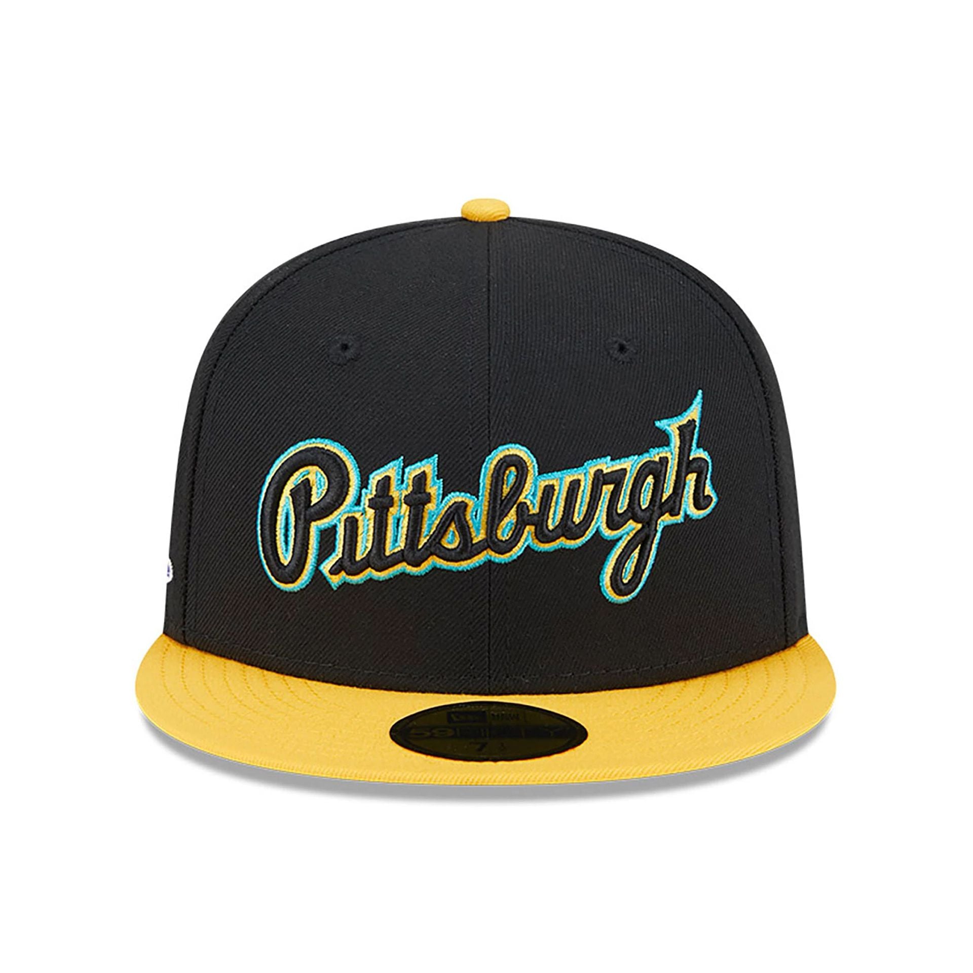 This is a Pittsburgh Pirates Retro Spring Training Black 59FIFTY Fitted Cap 3