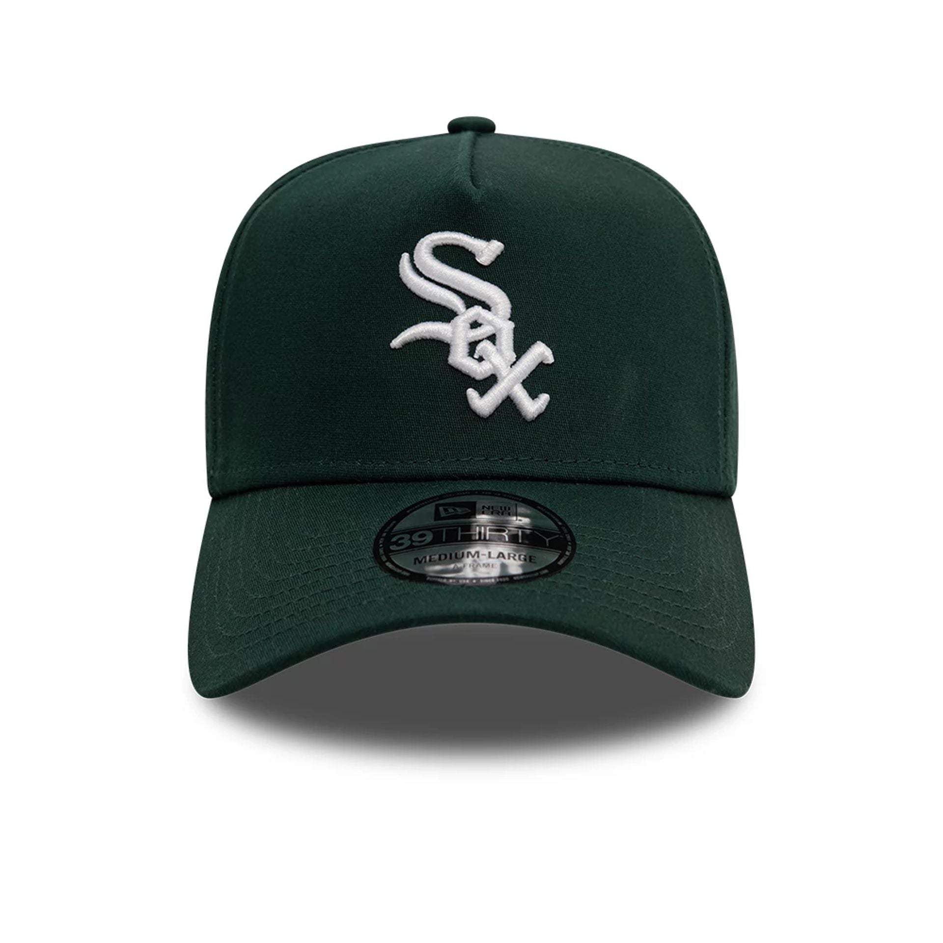 This is a Chicago White Sox League Essential Dark Green 39THIRTY A-Frame Stretch Fit Cap 2