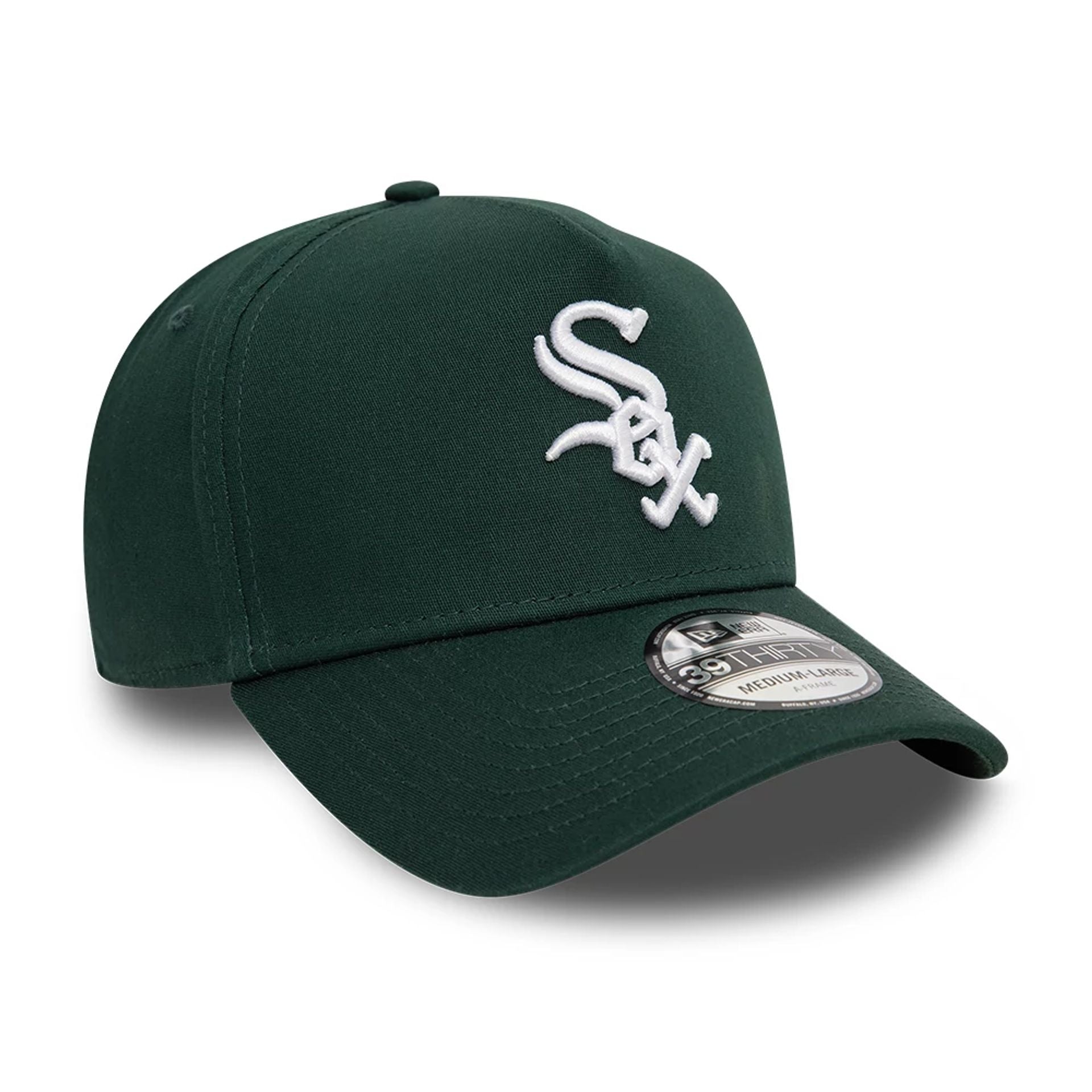 This is a Chicago White Sox League Essential Dark Green 39THIRTY A-Frame Stretch Fit Cap 3