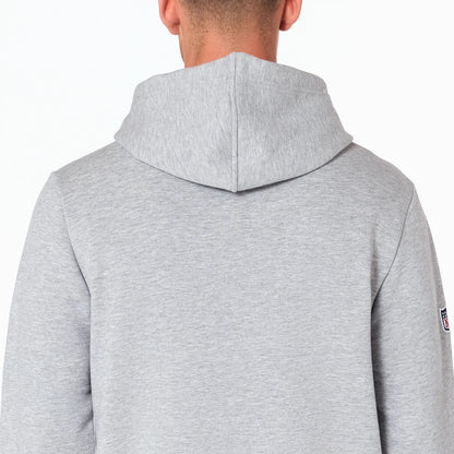 The Male model is wearing LA Chargers NFL Grey Pullover Hoodie 4